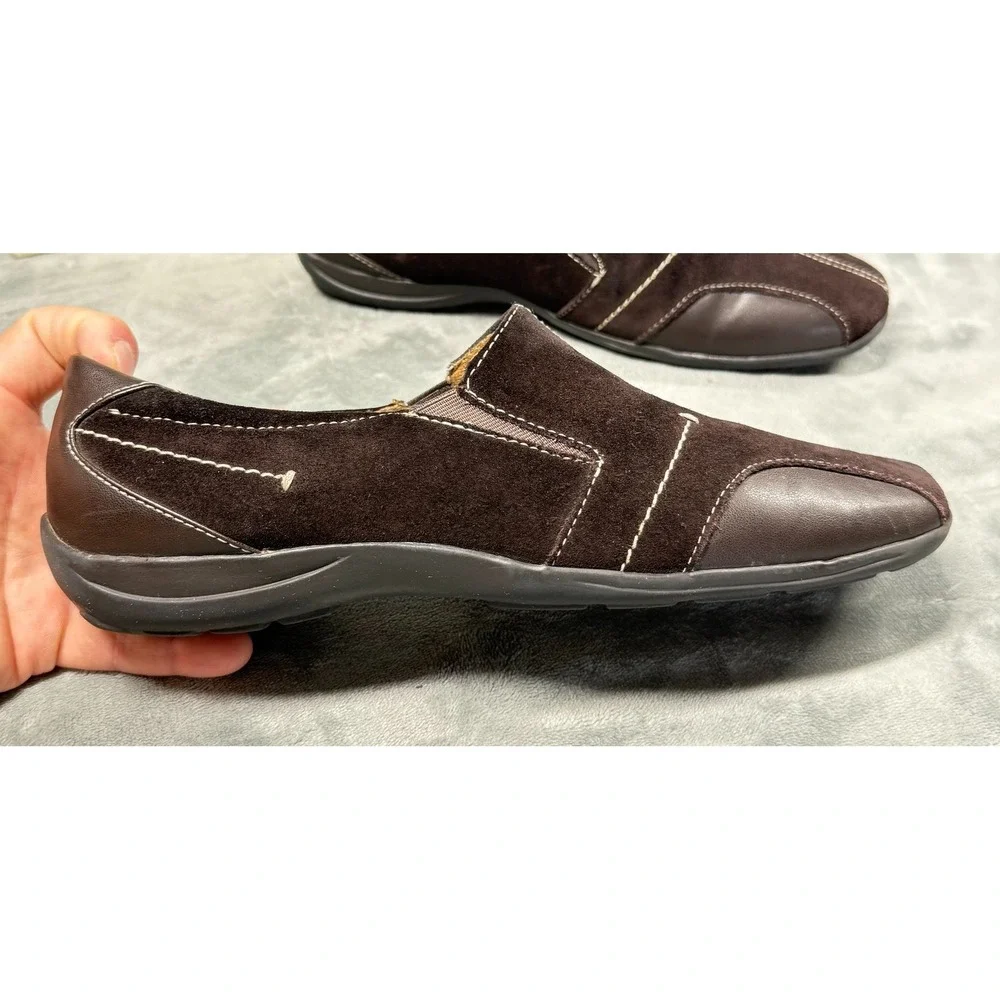 Natural Soul by Naturalizer Loafers Womens 10 Brown Suede Francis Comfort